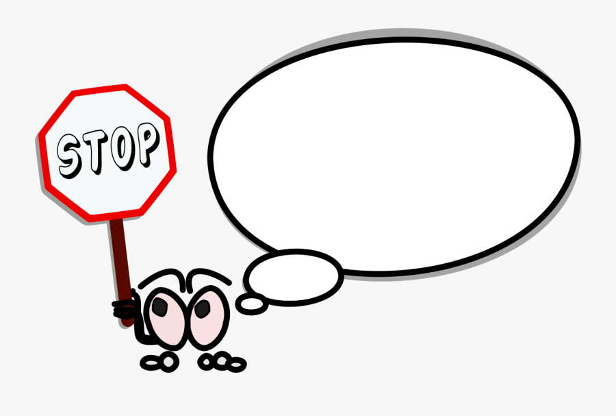 Bulle Gauche Stop Clipart By Technoargia - Kartun Stop, Transparent Clipart