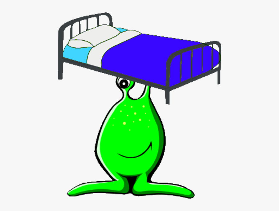 Bed Monster Image - Alien Clip Art, Transparent Clipart