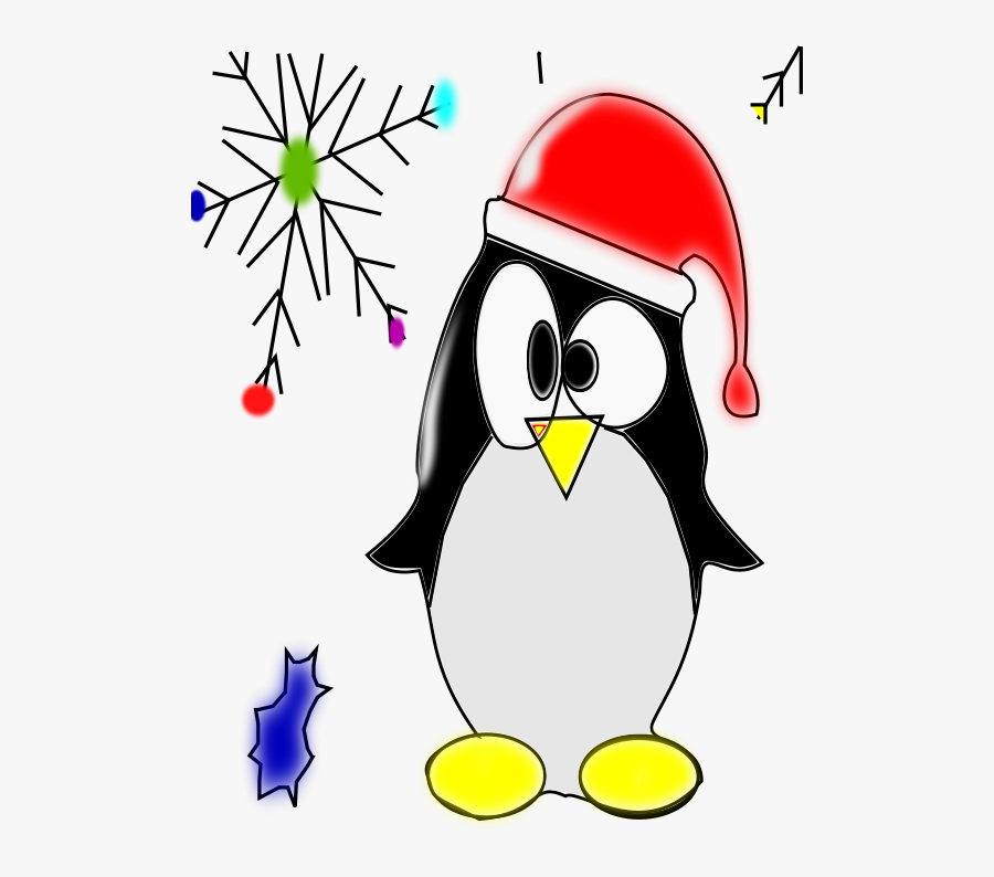 Free Clipart Linux Penguin Juan David - Christmas Penguin Clip Art, Transparent Clipart