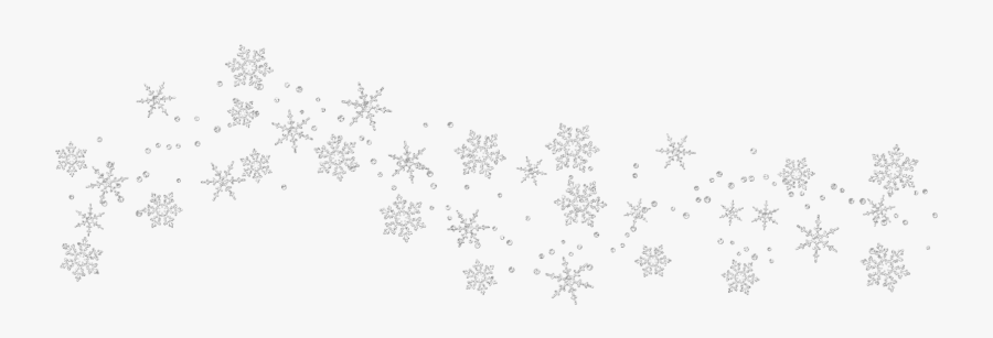 Transparent White Snowflake Border, Transparent Clipart