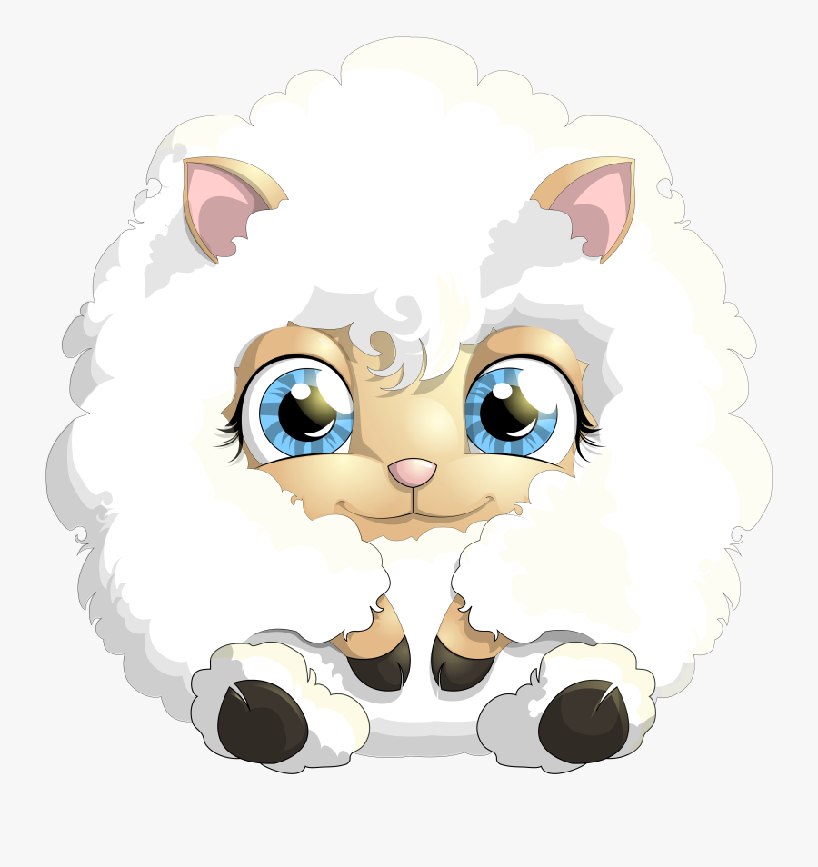Lamb Clipart Cute - Cute Lamb Png, Transparent Clipart