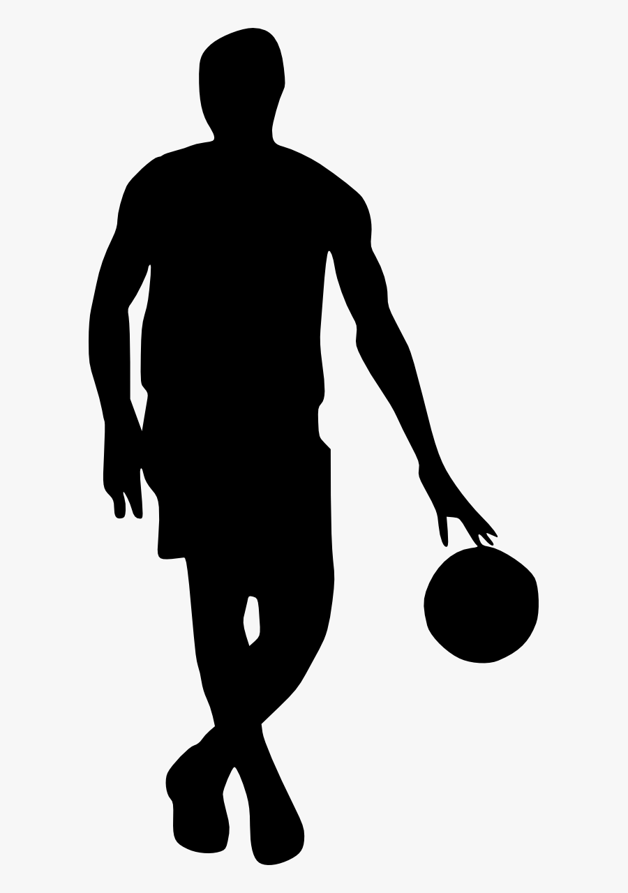 Clip Art Free Stock Front View - Basketball Player Silhouette Png ...