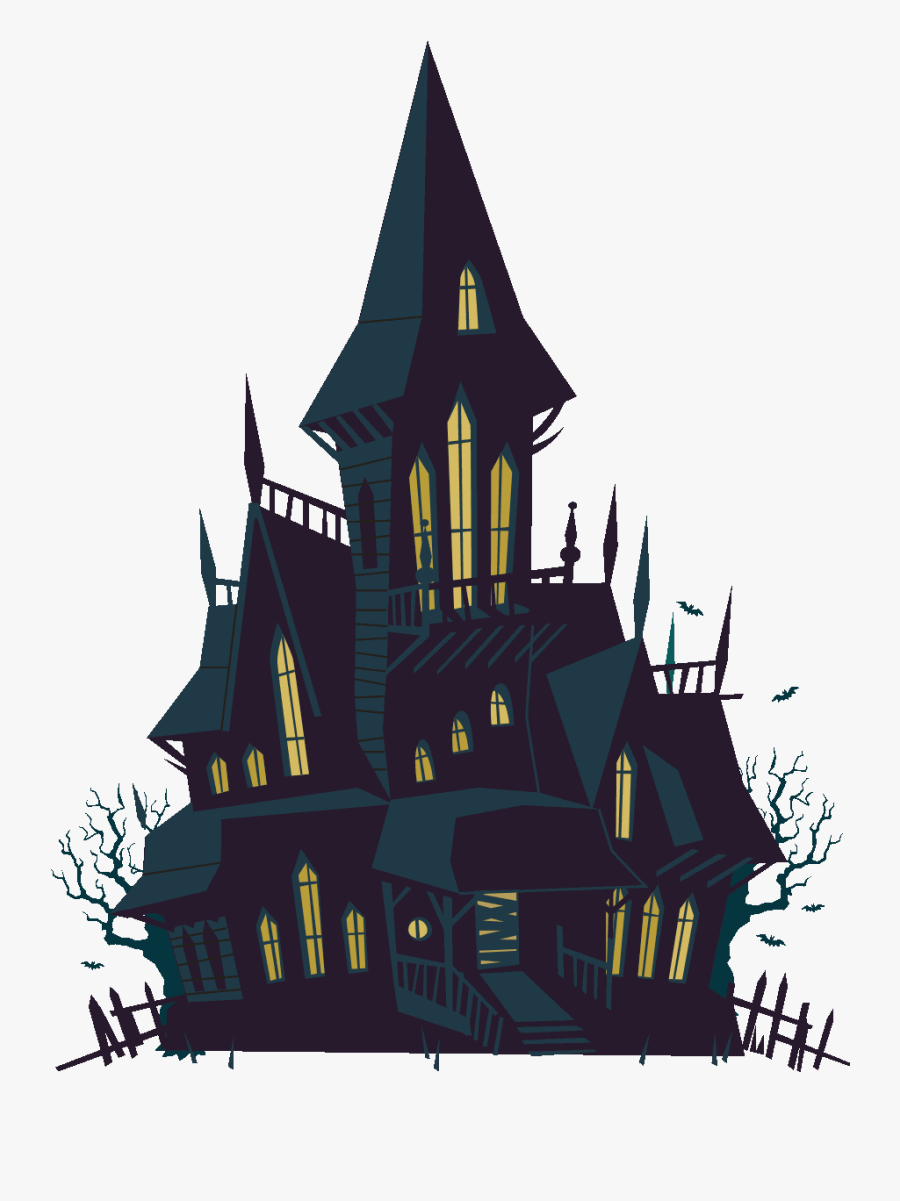 Build A House Clipart 15 Of Haunted - Haunted House Clipart Transparent ...