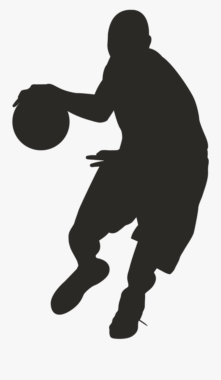 Basketball Clip Art Clipart Silhouette Transparent - Basketball Player Clipart Black, Transparent Clipart