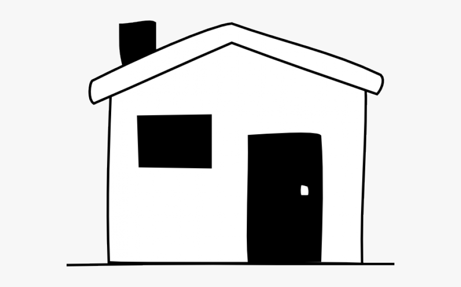 Black And White House Clipart - Shed, Transparent Clipart