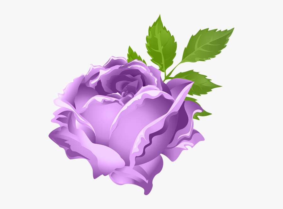 Transparent Rose Clipart - Purple Rose Png Transparent, Transparent Clipart