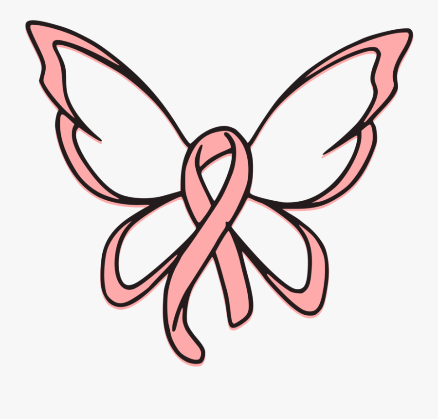 Breast Cancer Ribbon Butterfly Svg Cut File - Cancer ...