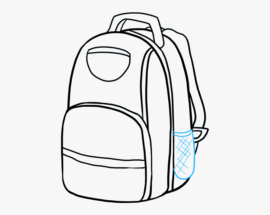 How To A Really - Backpack Drawing Transparent Background , Free ...
