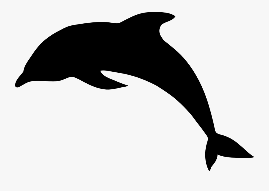 Dolphin Clipart Black And White Dolphin Jump Silhouette - Black Dolphin ...