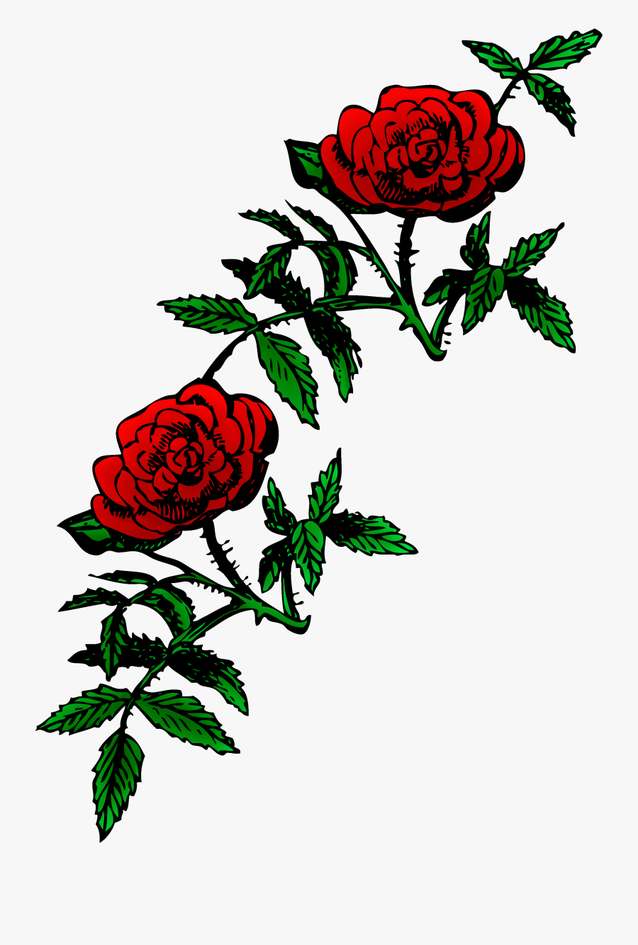Rose Clipart Clipartix - Public Domain Roses, Transparent Clipart