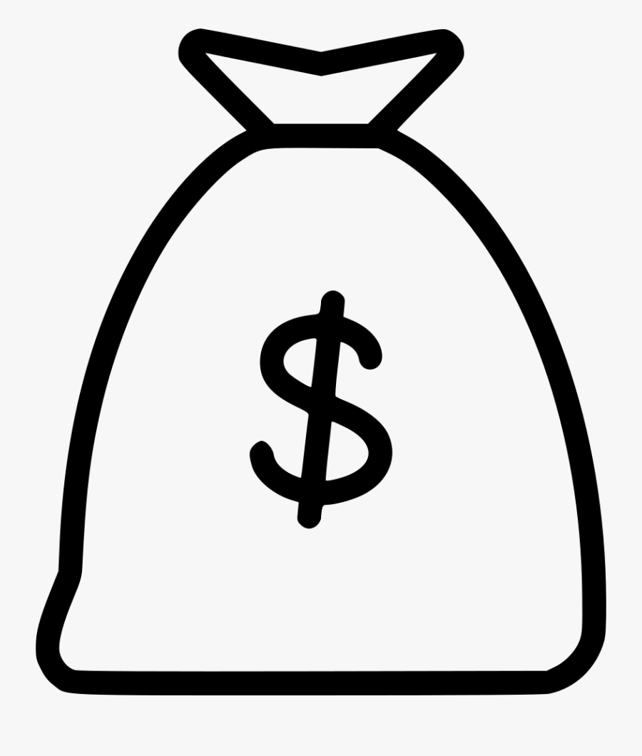 Bag Png Icon Free - White Money Bag Transparent Background, Transparent Clipart