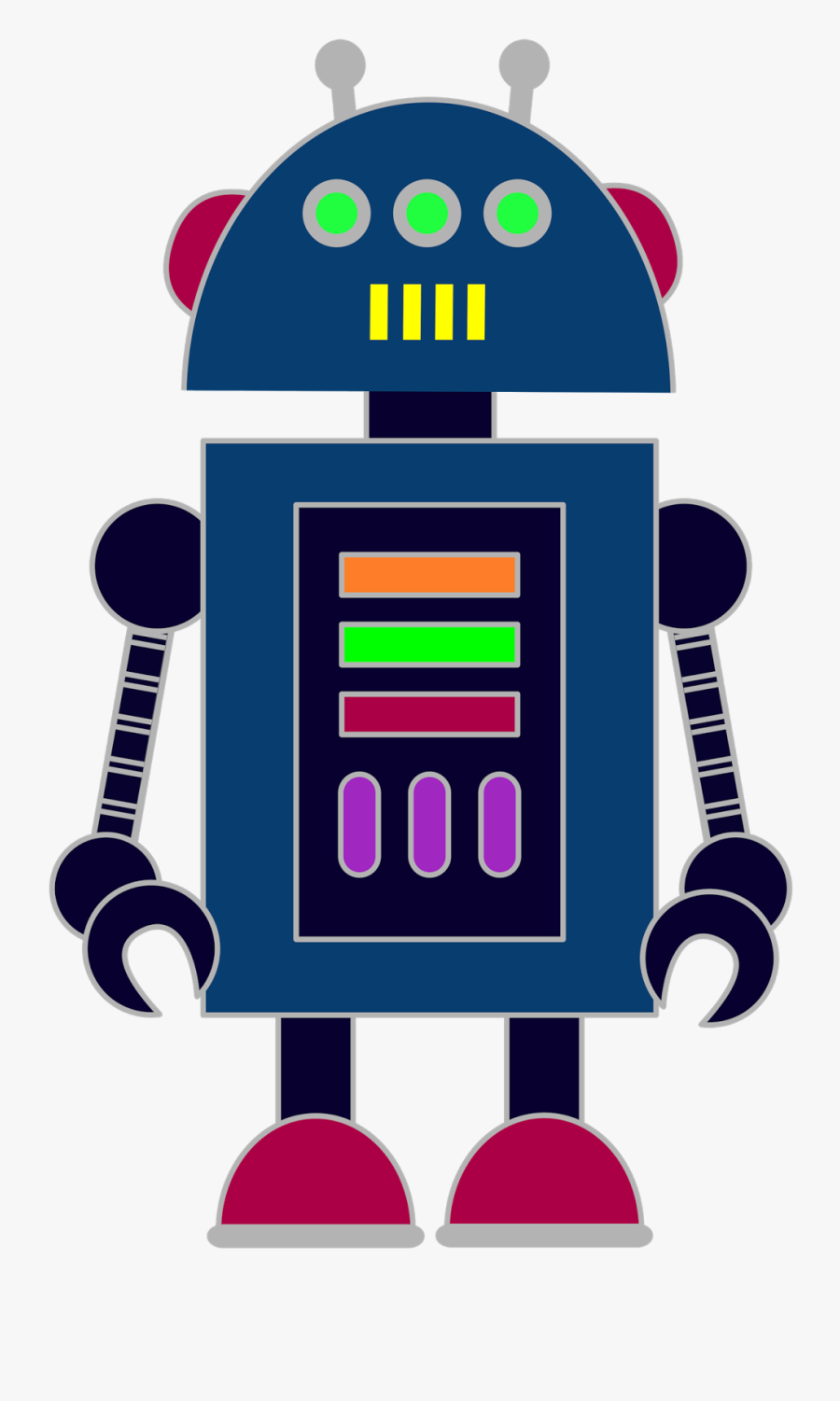 Robots Clipart - Clip Art Robots Transparent, Transparent Clipart