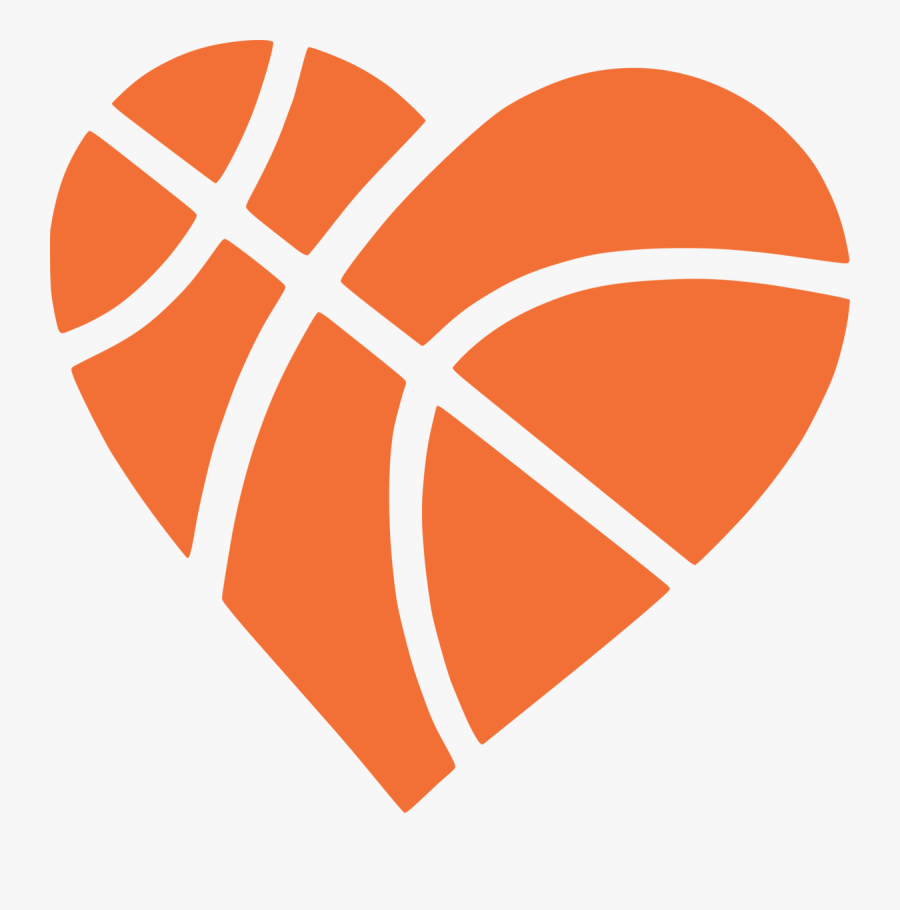 Heart Basketball Clipart - Free Basketball Heart Svg, Transparent Clipart