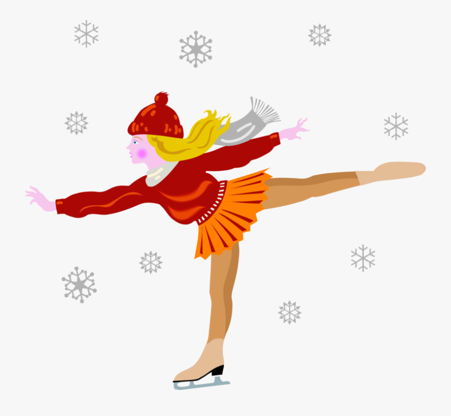 Winter Clipart - Ice Skating Clip Art, Transparent Clipart