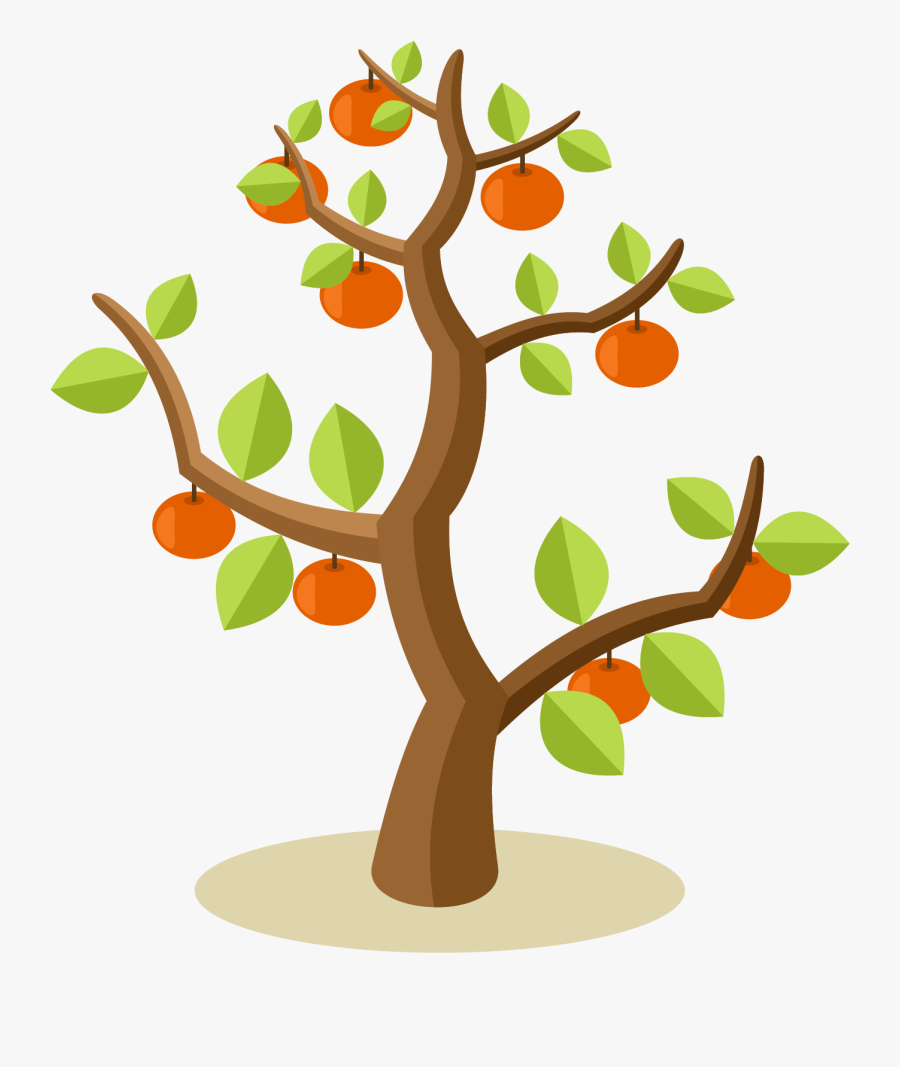 Apple Fruit Tree Clip Art - Apple Tree Vector Png, Transparent Clipart