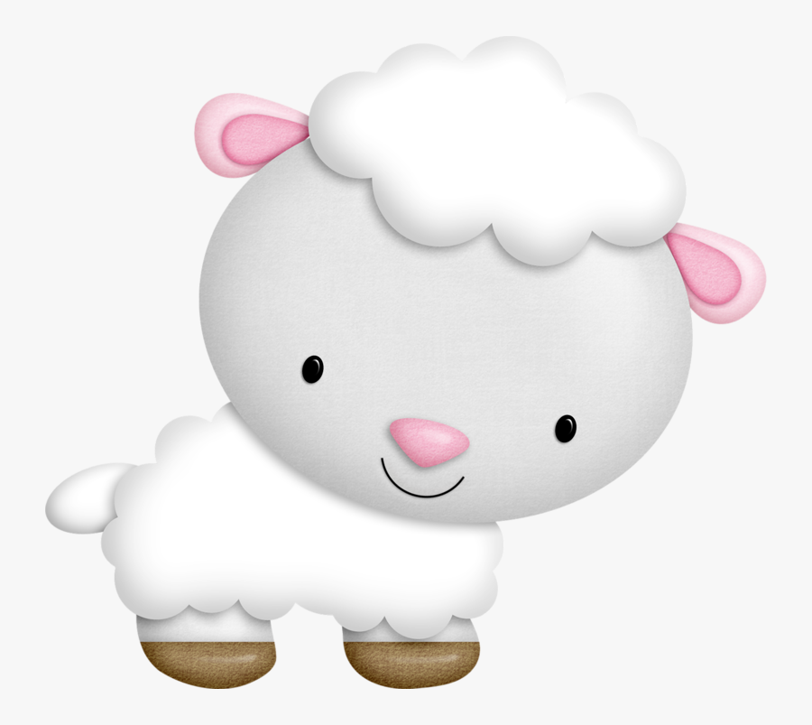 Transparent Cute Sheep Clipart - Animales De La Granja Png, Transparent Clipart