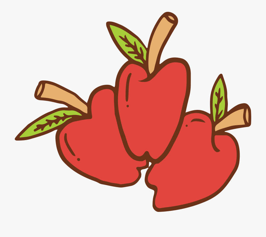 Red Apple Banana Clipart - Drawing, Transparent Clipart