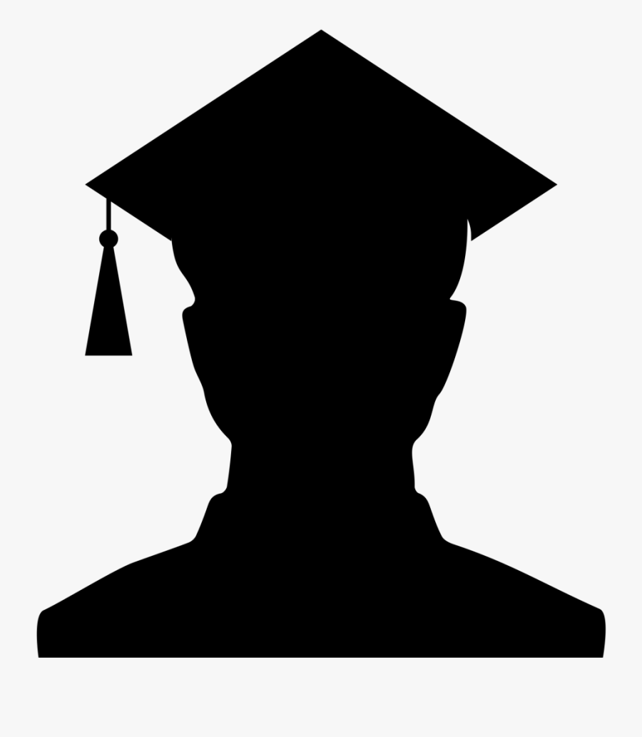 Graduation Clipart Resolution - Silhouette Student Clipart Black And White, Transparent Clipart