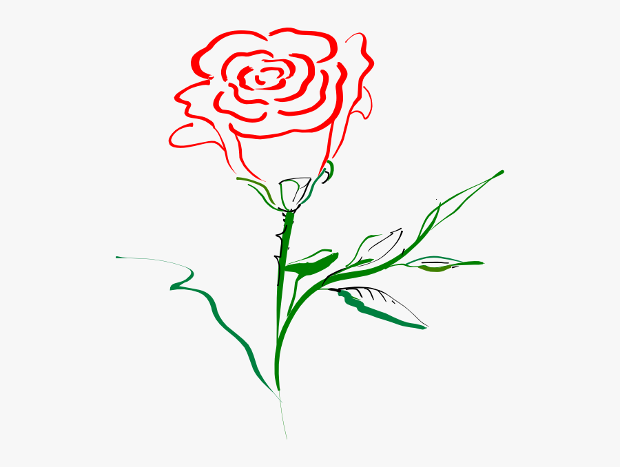 Rose simple. Роза контур. Розочка контурный рисунок. Контур розы на прозрачном фоне. Цветок со стеблем контур.