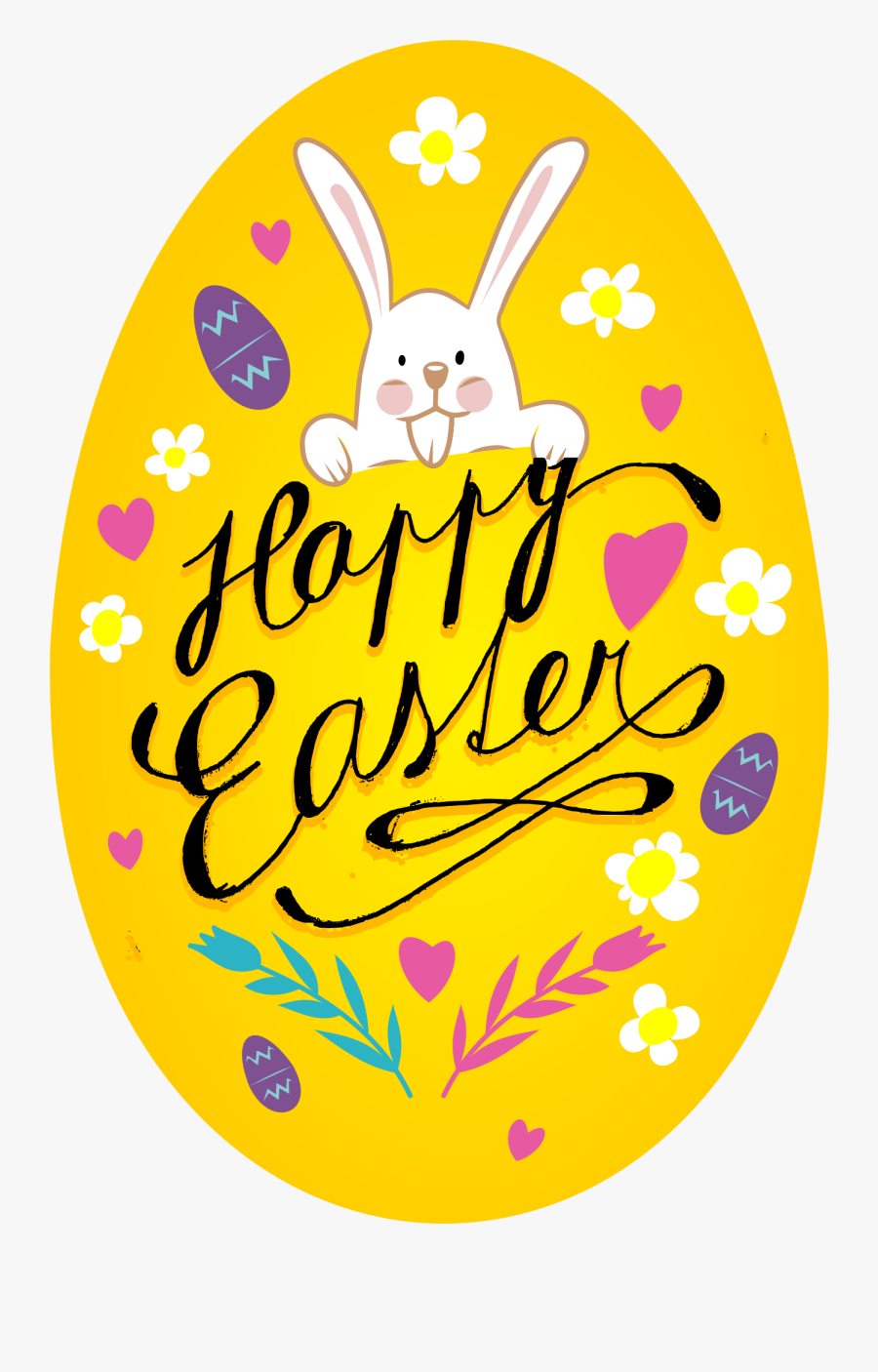 Clipart Happy Easter Egg , Png Download - Happy Easter Bunny Clipart, Transparent Clipart