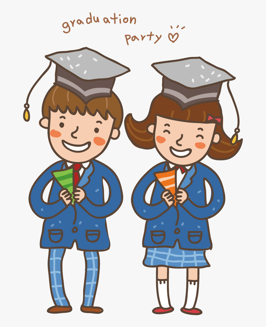 Graduation Clipart Ceremony - เด็ก ใส่ หมวก ปริญญา, Transparent Clipart