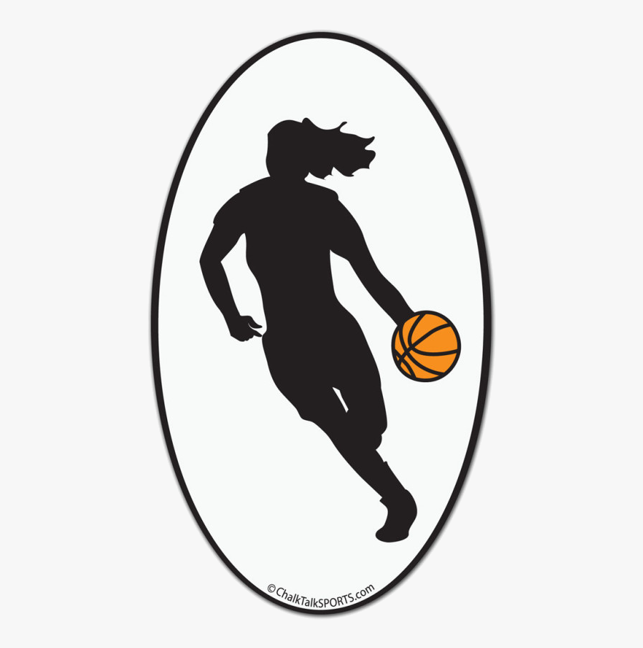 Basketball Clipart Free Images Transparent Png - Basketball Girl Silhouette, Transparent Clipart