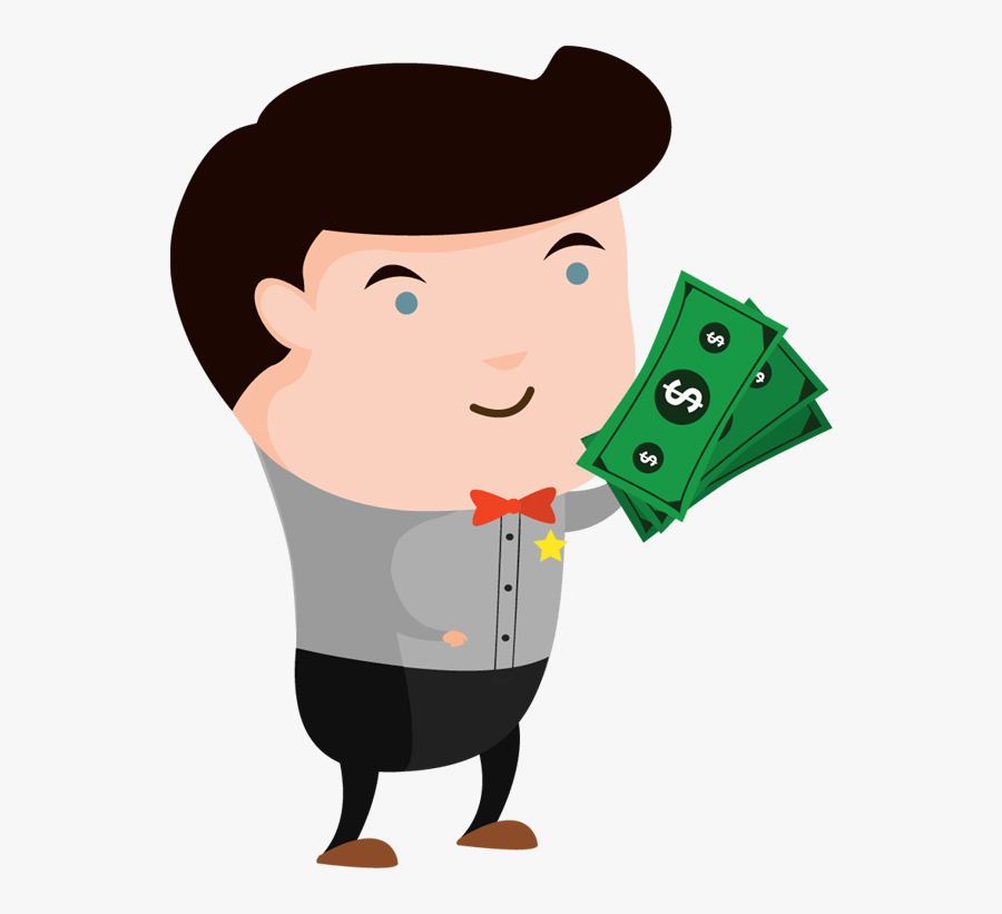 Cartoon Money Png - People With Money Cartoon, Transparent Clipart