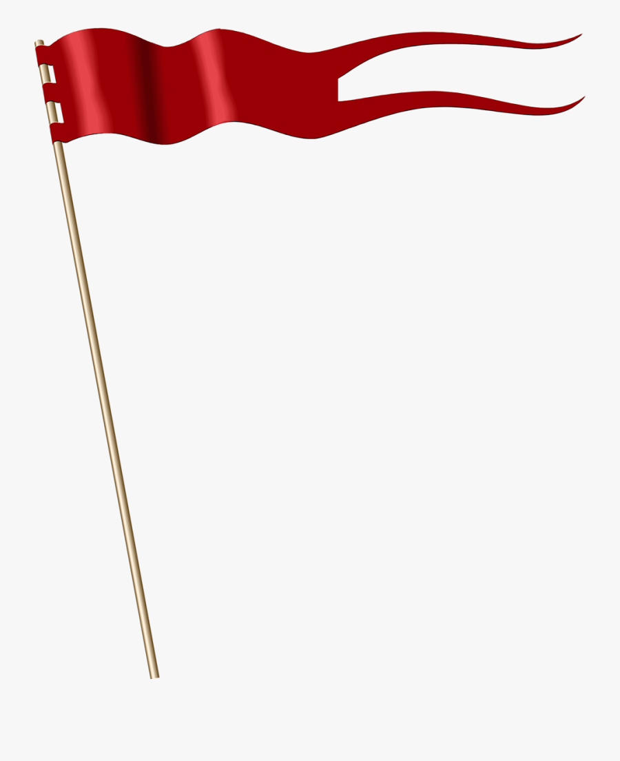 Free Flag Banner Clipart Transparent - Red Banner Flag, Transparent Clipart