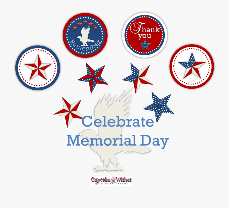 Memorial Day 6 Messages Sms Clip Art - Transparent Background Party Poppers Png, Transparent Clipart