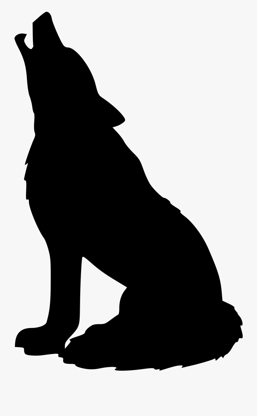 Wolf Clip Art - Wolf Silhouettes, Transparent Clipart