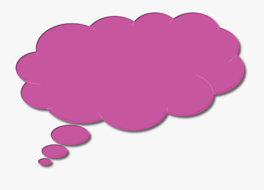Speech Bubble Clipart Thinking - Colorful Thought Bubble Png, Transparent Clipart