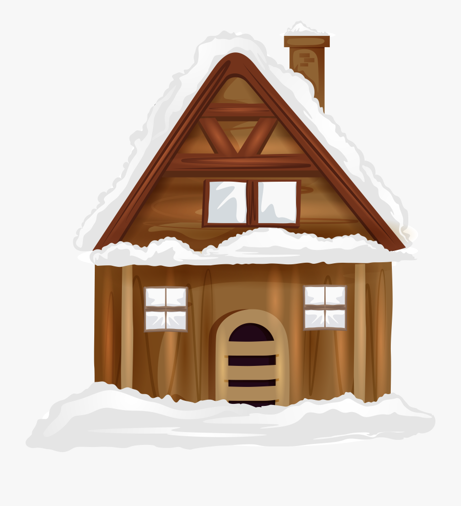 Winter House Transparent Png Image Clipart Winter House - Winter Cottage Transparent Background, Transparent Clipart