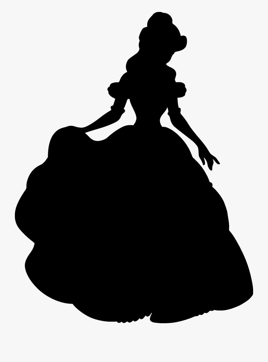 Disney Princess Silhouette Png - Belle Disney Princess Silhouette