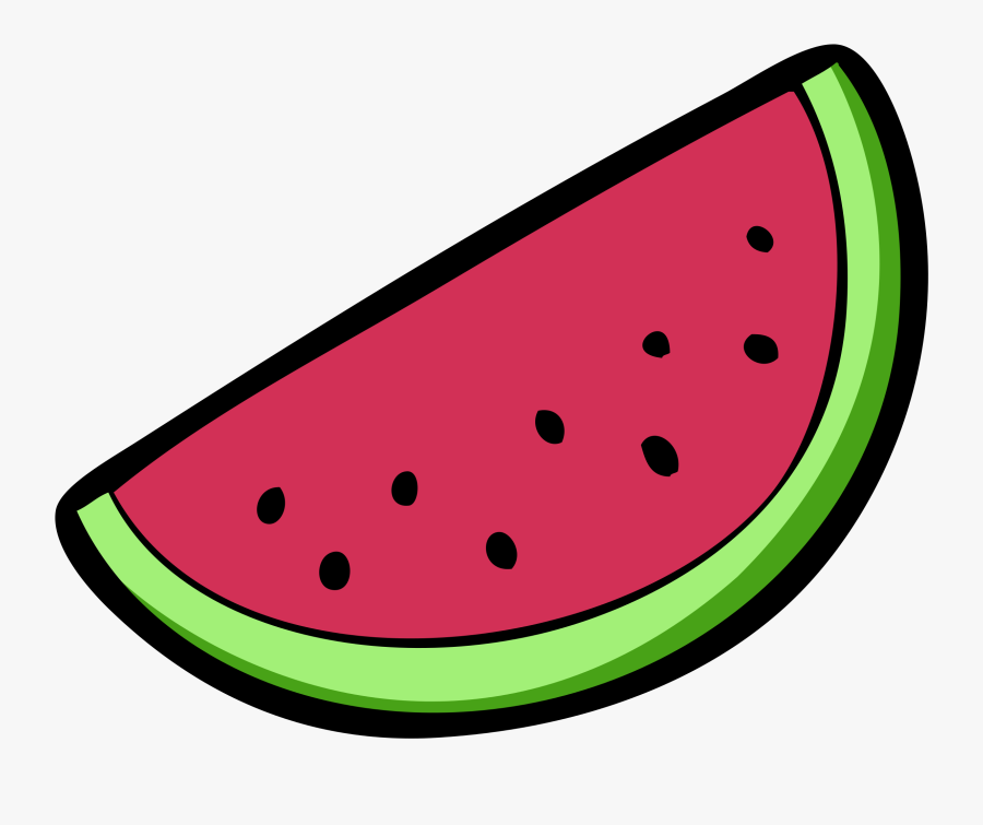 Watermelon Clip Art - Cartoon Fruits No Background, Transparent Clipart