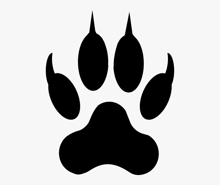 Wolf Clipart Creepy - Cat Paw Clipart, Transparent Clipart