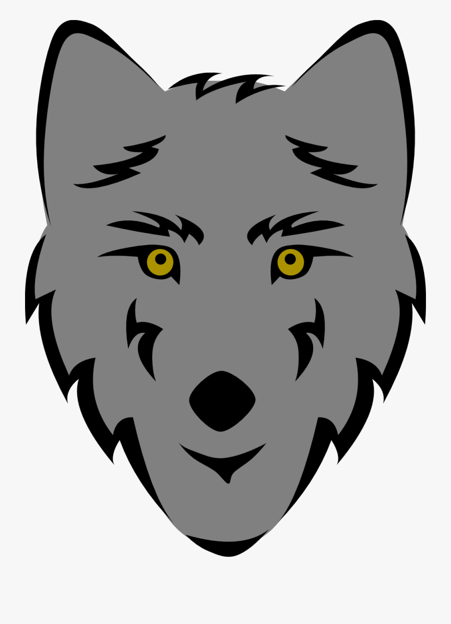 Wolf Head - Easy Wolf Head Drawing, Transparent Clipart