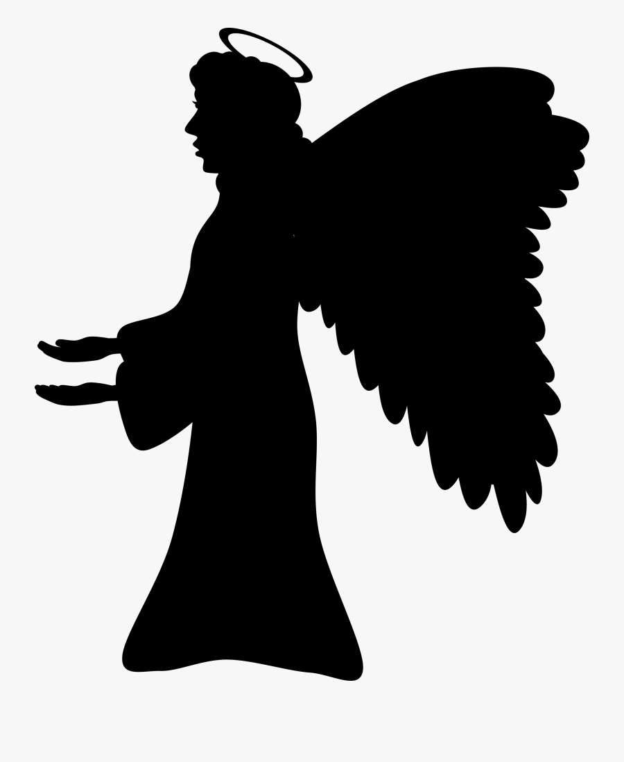 Angel Clipart Silhouette - Angel Silhouette Transparent, Transparent Clipart