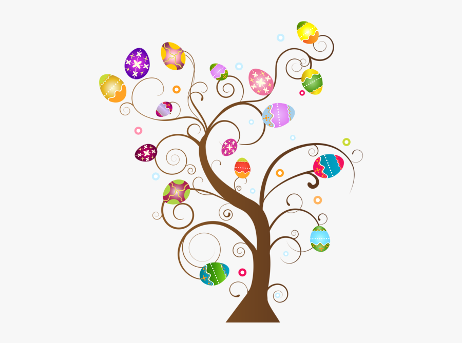 Clipart Trees Easter Egg - Easter Tree Clip Art, Transparent Clipart