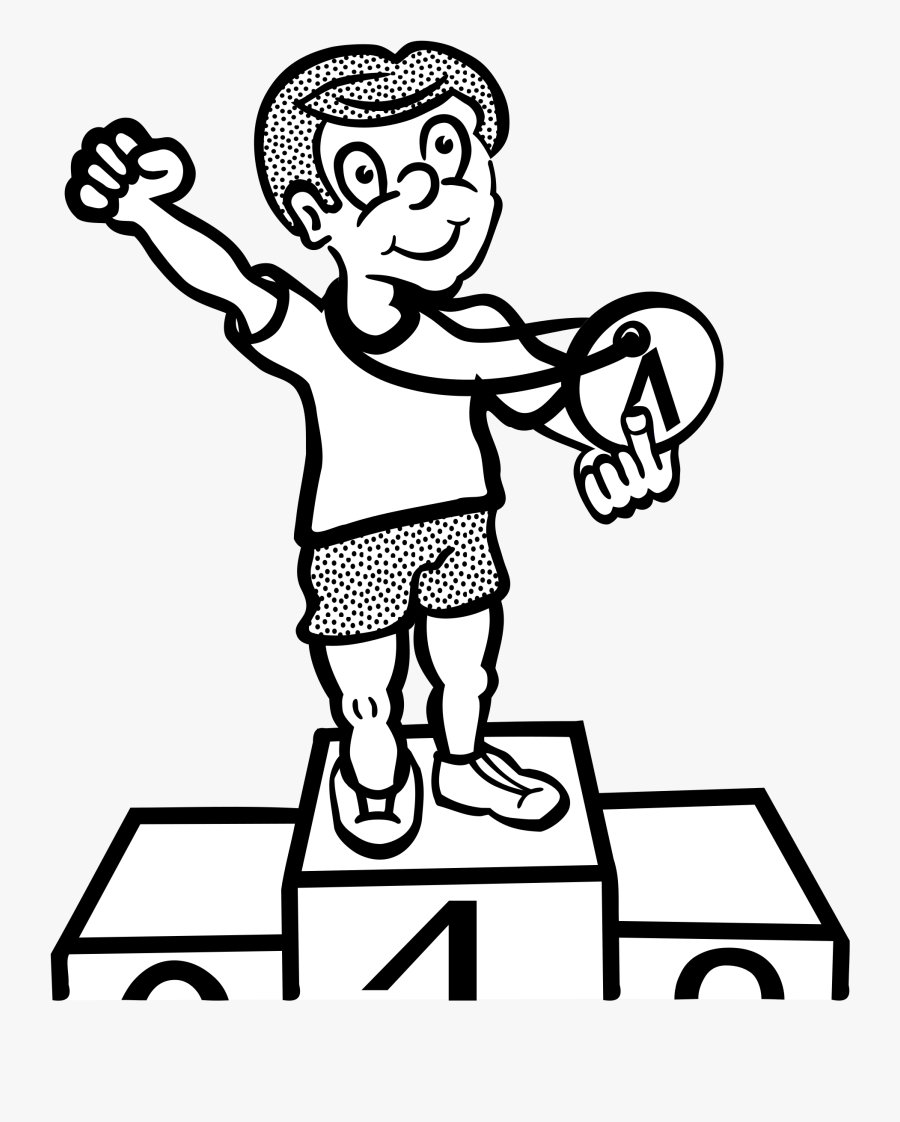 Clipart Winner Lineart Rh Openclipart Org Clip Art - Win Clipart Black And White, Transparent Clipart