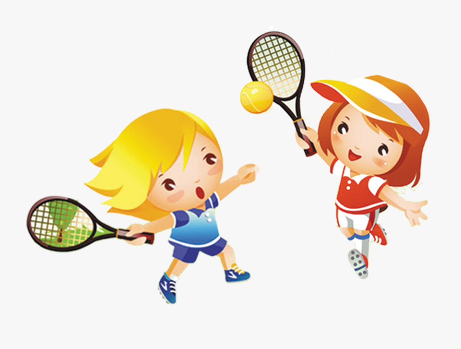 Tennis Girl Play Child Clip Art - Girl Playing Tennis Clipart, Transparent Clipart