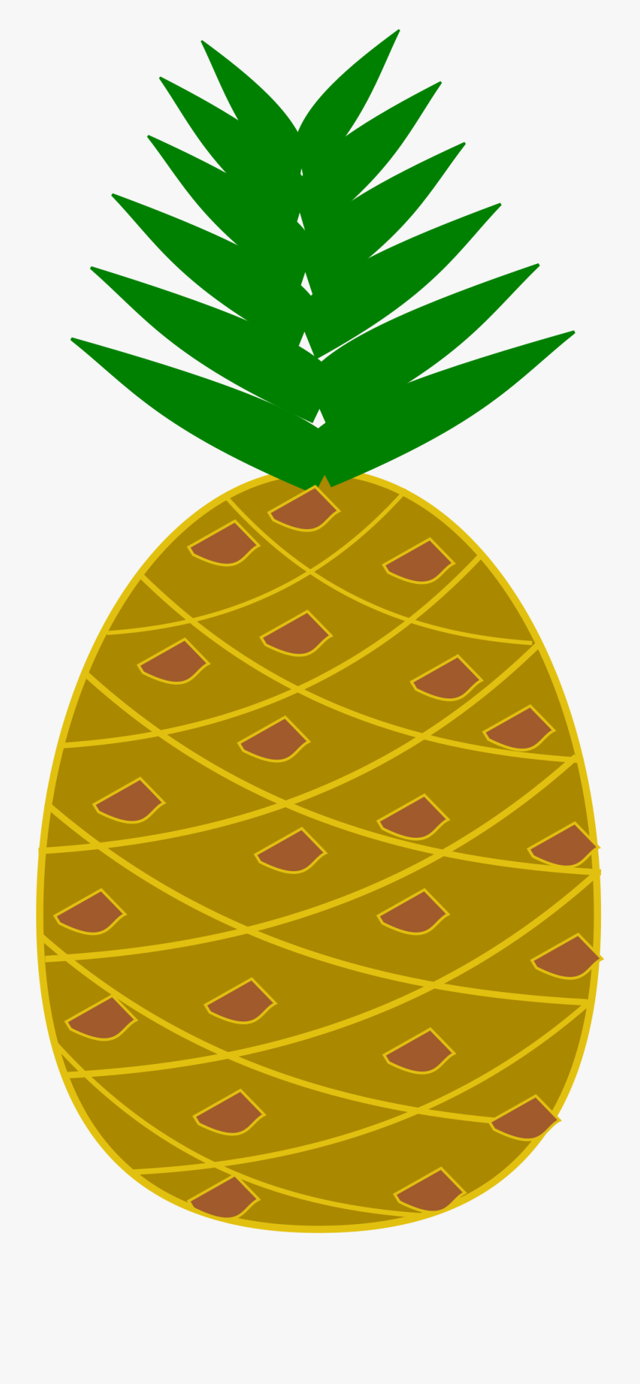 Banner Clipart Pineapple - Illustration, Transparent Clipart