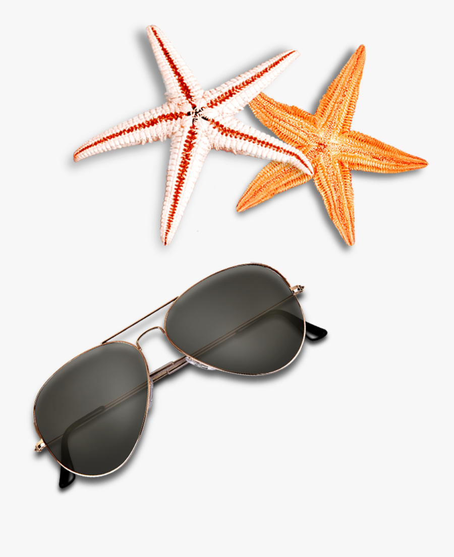 Beach Elements Sunglasses Starfish Free Clipart Hd - Sunglasses For Beach Png, Transparent Clipart
