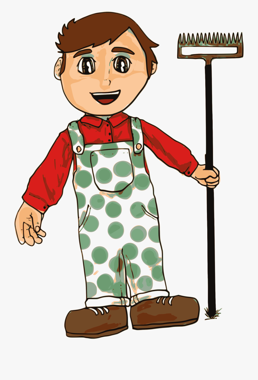 Clipart - Farm Boy Clipart, Transparent Clipart