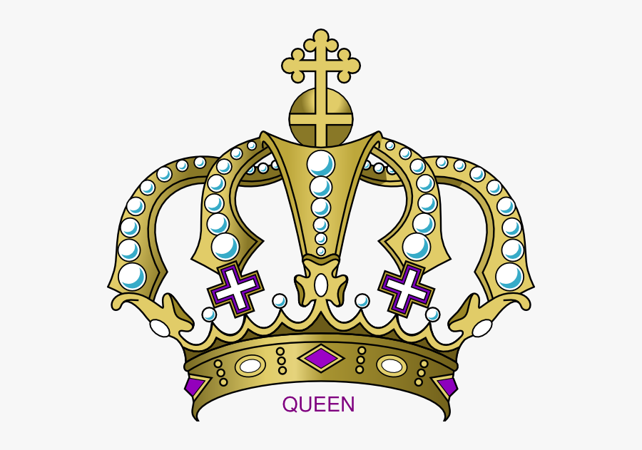 Purple And Gold Crown Png, Transparent Clipart