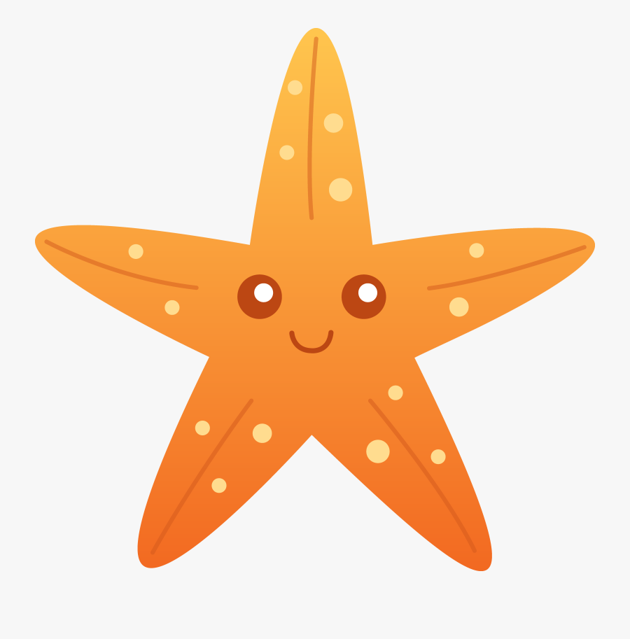 Cute Starfish Clipart - Starfish Clipart No Background, Transparent Clipart