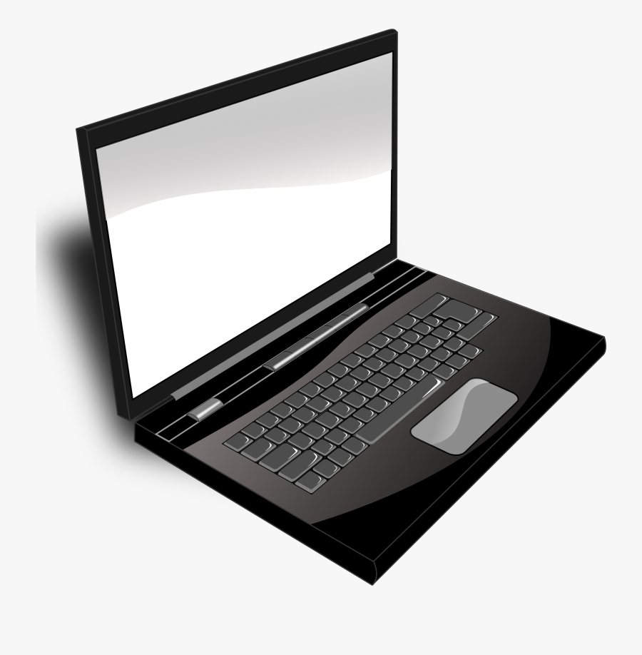 Laptop Clipart - Laptop Black And White, Transparent Clipart