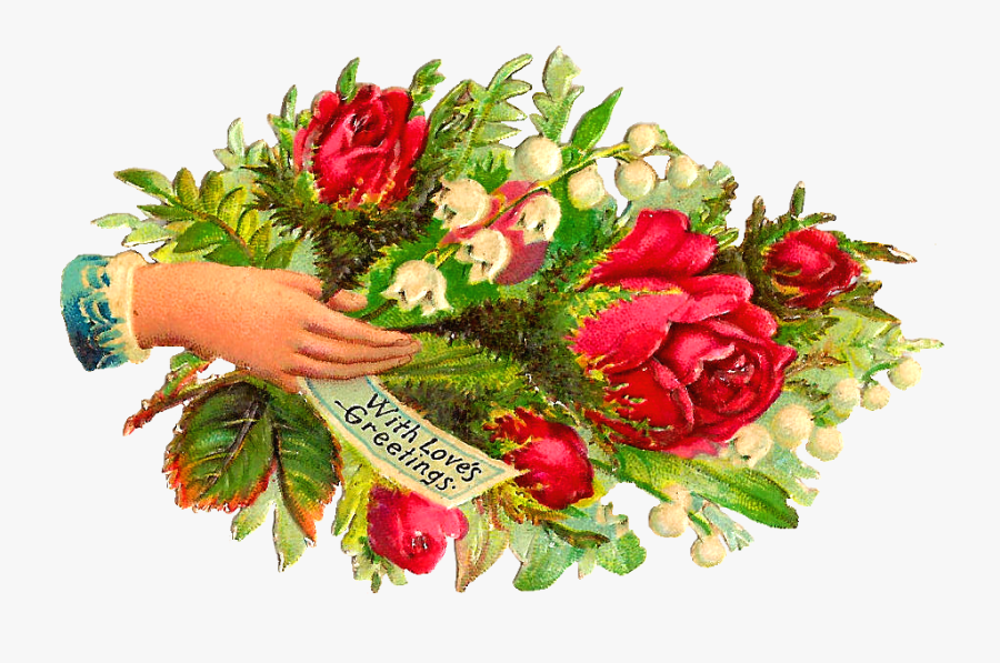 Free Victorian Rose Clip Art Wallpaper Background - Garden Roses, Transparent Clipart