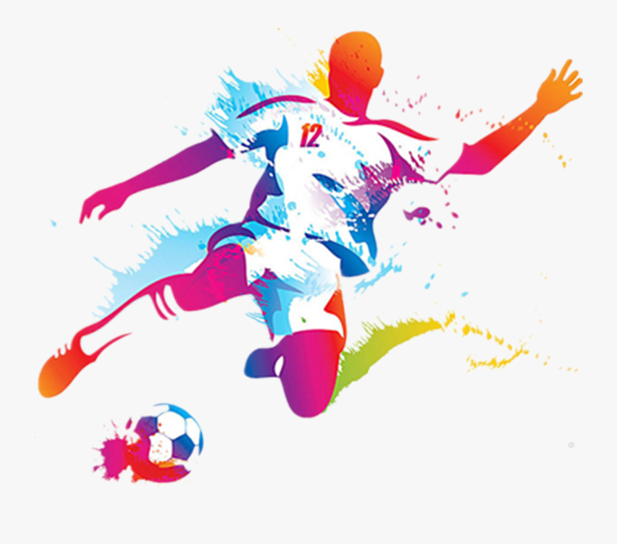 Kicking A Soccer Ball, Transparent Clipart