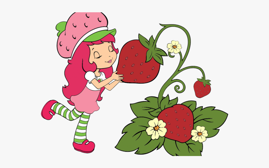 Berry Bitty Adventures Clip - Strawberry Shortcake Cartoon With Strawberries, Transparent Clipart
