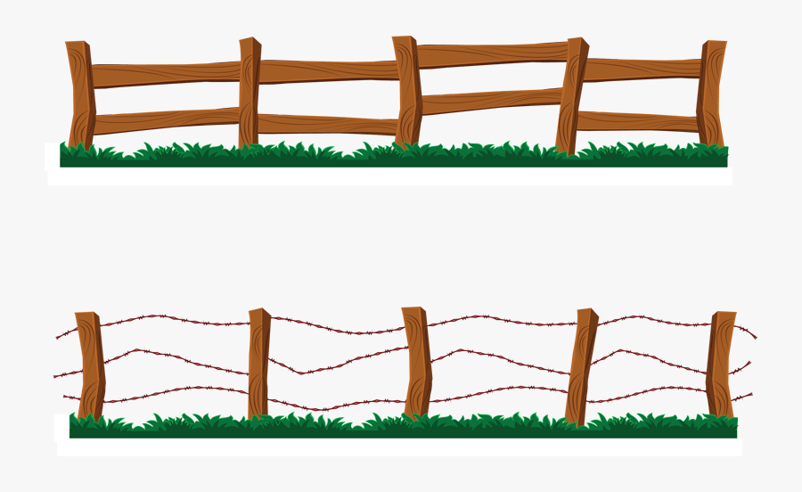 Clip Art Black And White Fence Farm Clipart - Clip Art Wooden Fence, Transparent Clipart